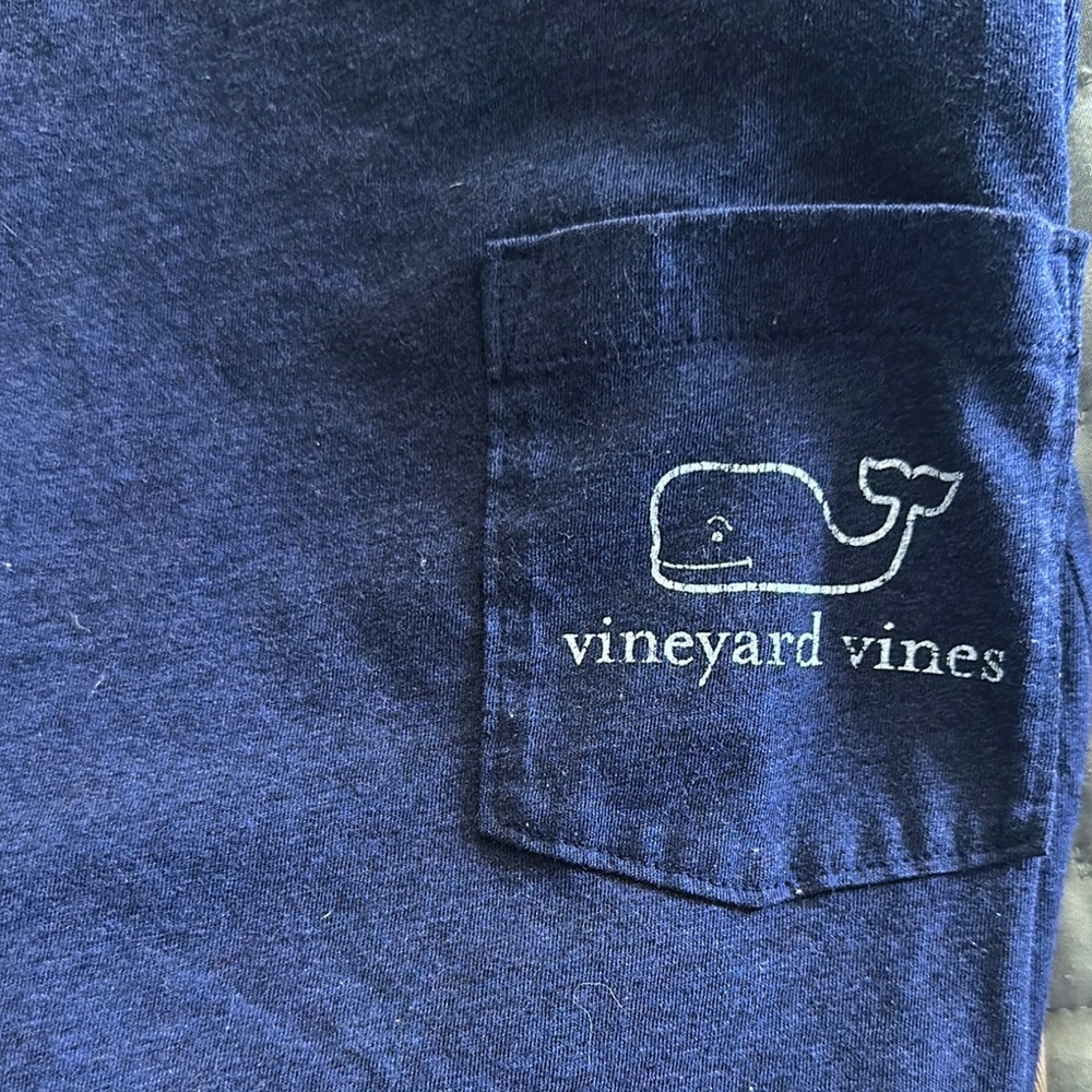 Vineyard Vines Blue Pocket Tee